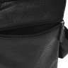 Практичная мужская кожаная сумка через плечо в черном цвете Borsa Leather (21904) - 5