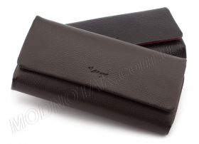 Шкіряний жіночий гаманець-клатч фірми Karya (17002)