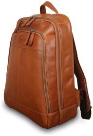 Мужской рюкзак из натуральной гладкой кожи с отделением для ноутбука до 15&quot; Ashwood коричневого цвета 94103