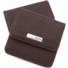 Компактний гаманець з натуральної шкіри темно-коричневого кольору KARYA (1106-39) - 1