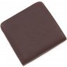 Компактний гаманець з натуральної шкіри темно-коричневого кольору KARYA (1106-39) - 3