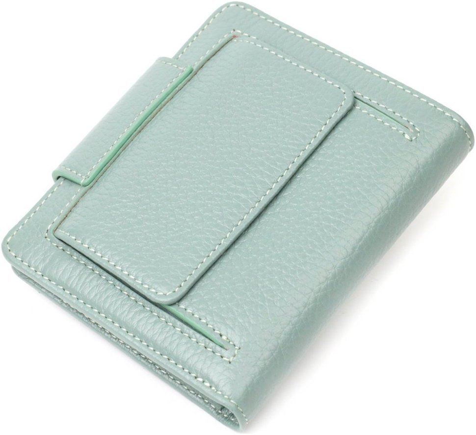 Стильний жіночий гаманець з натуральної шкіри фісташкового кольору Tony Bellucci (2421986)