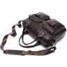Мужская кожаная сумка-портфель в коричневом цвете Vintage (20004) - 5