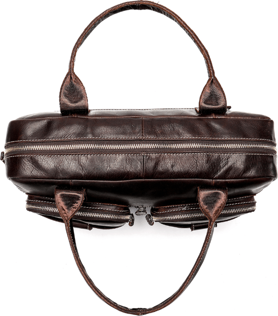 Мужская кожаная сумка-портфель в коричневом цвете Vintage (20004)