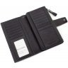 Кожаный дорожный кошелек для путешествий Marco Coverna (1426 black) - 4
