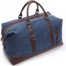 Текстильна дорожня сумка середнього розміру в синьому кольорі Vintage (20084) - 2
