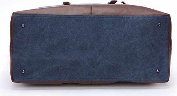 Текстильная дорожная сумка среднего размера в синем цвете Vintage (20084)