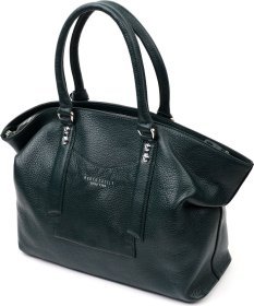 Зеленая женская сумка из натуральной кожи флотар с ручками KARYA (2420889)