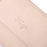 Компактний жіночий гаманець із натуральної шкіри молочного кольору на магнітах KARYA (2421189) - 6