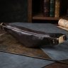 Мужская сумка бананка из гладкой натуральной кожи Shvigel 95103 коричневого цвета modnotak фото - 14