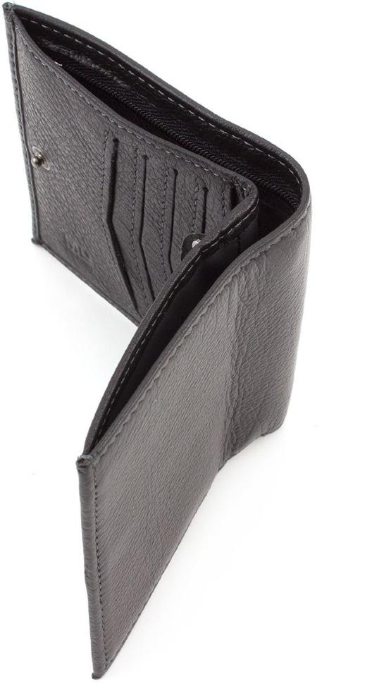 Тонкий мужской кошелек на кнопке MD Leather (18564)