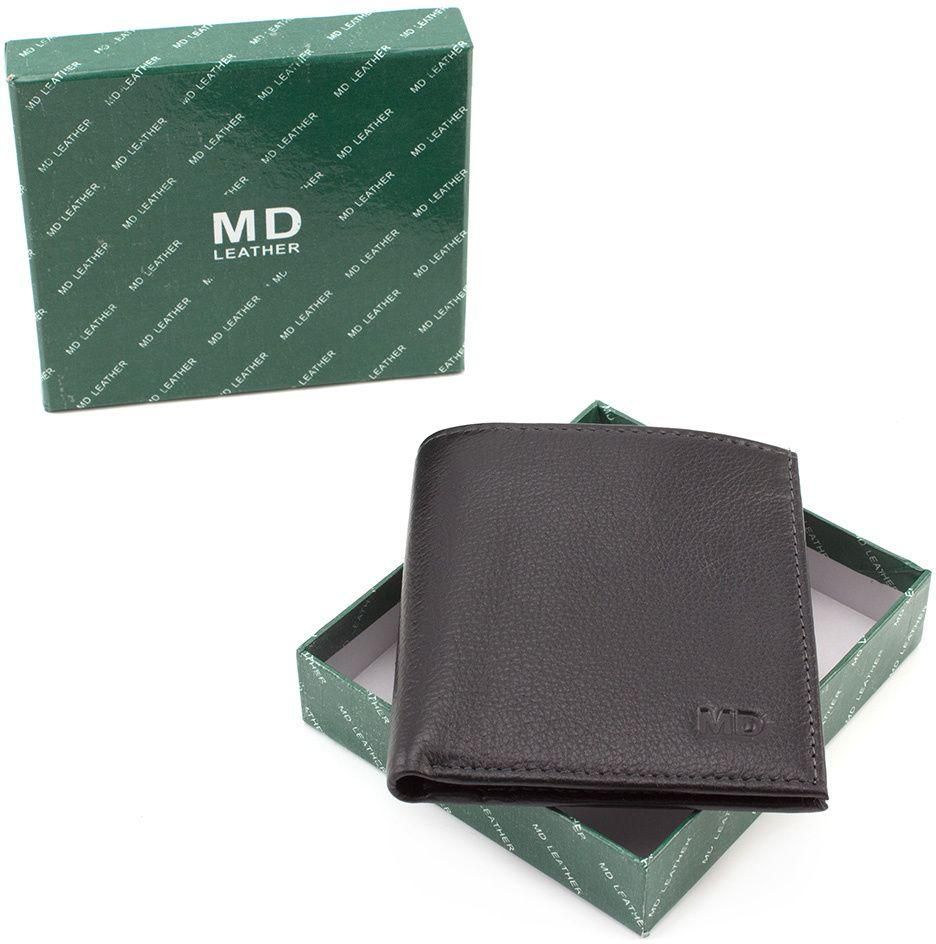 Тонкий чоловічий гаманець на кнопці MD Leather (18564)