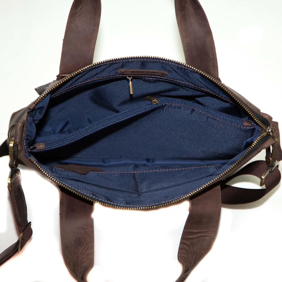 Чоловіча сумка з ручками коричневого кольору VATTO (11645)