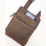 Чоловіча наплечная сумка коричневого кольору VATTO (11845) - 3