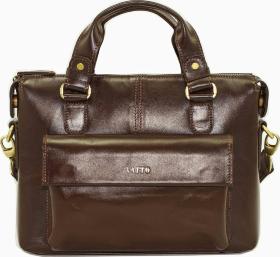 Мужская коричневая сумка из гладкой кожи VATTO (11944)