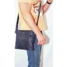 Наплечная мужская сумка на молнии из винтажной кожи VATTO (12044) - 2