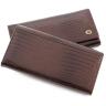 Коричневий жіночий гаманець в лаку з фіксацією на кнопку ST Leather (16310) - 4