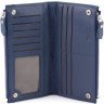 Синий женский кошелек из фактурной кожи на кнопках ST Leather 1767403 - 2