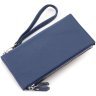 Синий женский кошелек из фактурной кожи на кнопках ST Leather 1767403 - 4