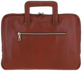 Качественная мужская сумка из натуральной кожи для ноутбука до 13&quot; Ashwood PL45 Tan 97803 коричневого цвета