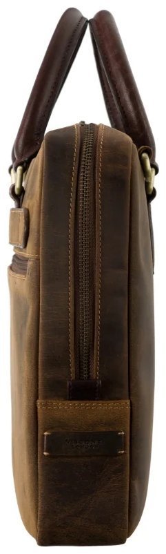 Мужская сумка из винтажной кожи для ноутбука до 13" Visconti ML50 Carl коричневого цвета 108003 modnotak фото №3