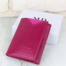 Красивый женский кошелек миниатюрного размера в розовом цвете из кожзама MD Leather (21514) - 5