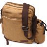 Песочная мужская текстильная сумка через плечо с чехлом для воды Vintage 2422210 - 1