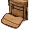 Пісочна чоловіча текстильна сумка через плече з чохлом для води Vintage 2422210 - 4