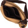 Пісочна чоловіча текстильна сумка через плече з чохлом для води Vintage 2422210 - 5