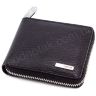 Шкіряний чорний гаманець на блискавки KARYA (0962-45) - 7