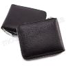 Шкіряний чорний гаманець на блискавки KARYA (0962-45) - 6