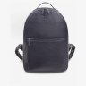 Темно-синий городской рюкзак из натуральной кожи сафьяно - BlankNote Groove L 79003 - 1
