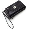 Лаковий жіночий гаманець-клатч із натуральної шкіри під крокодила KARYA (19577) - 5