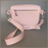 Шкіряна жіноча сумка-бананка середнього розміру в рожевому кольорі BlankNote Vacation 79103 - 4