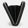 Кожаный кошелек клатч с фактурой под кроко с кистевым ремешком Borsa Leather 109203 черного цвета modnotak фото - 4