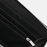 Кожаный кошелек клатч с фактурой под кроко с кистевым ремешком Borsa Leather 109203 черного цвета modnotak фото - 5