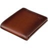 Добротное мужское портмоне из коричневой кожи с RFID-защитой Visconti Roland 69203 - 3