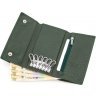 Темно-зеленая ключница из качественной кожи на кнопках ST Leather (14026) - 6