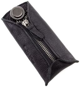Чорна шкіряна ключниця для маленьких ключів H.T Leather (16739)
