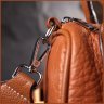 Горизонтальна жіноча сумка з натуральної шкіри коричневого кольору з двома ручками Vintage 2422367 - 9
