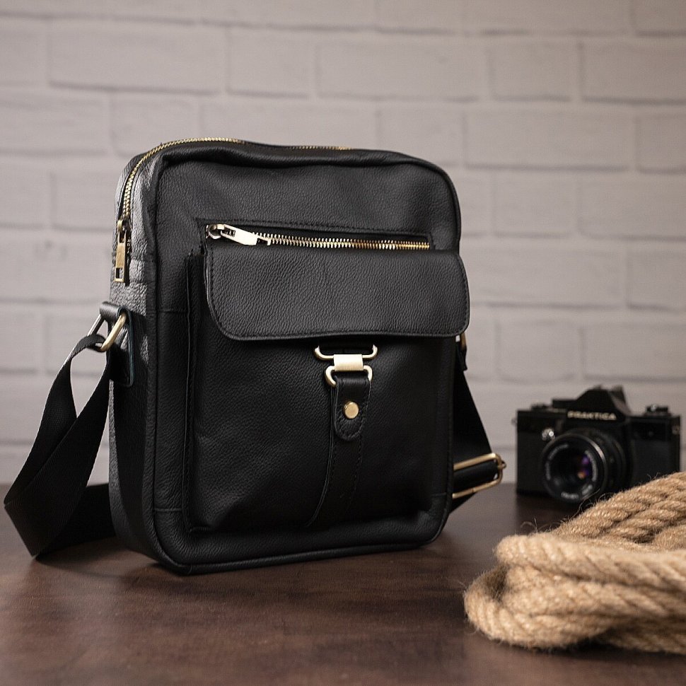 Стильная мужская сумка из натуральной фактурной кожи VINTAGE STYLE (14649) фото №4 Стильная мужская сумка из натуральной фактурной кожи VINTAGE STYLE (14649) modnotak фото №4