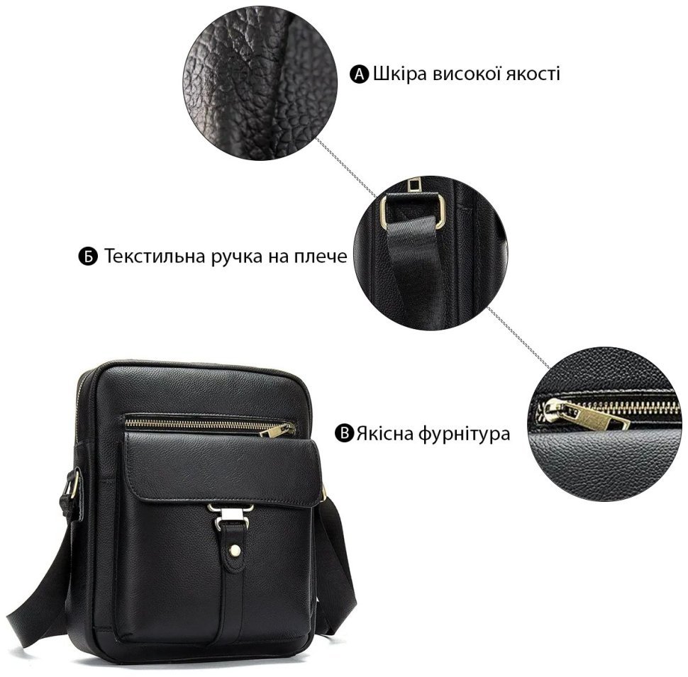 Стильная мужская сумка из натуральной фактурной кожи VINTAGE STYLE (14649) фото №12 Стильная мужская сумка из натуральной фактурной кожи VINTAGE STYLE (14649) modnotak фото №12