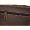 Наплечная сумка планшет из винтажной кожи Crazy Horse с клапаном VINTAGE STYLE (14675) - 8