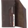 Великий гаманець темно-коричневого кольору з клапаном Grande Pelle (13183) - 2