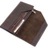 Великий гаманець темно-коричневого кольору з клапаном Grande Pelle (13183) - 4