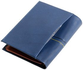 Вертикальное портмоне без застежки Beverly Hills из натуральной кожи Vip Collection 102504