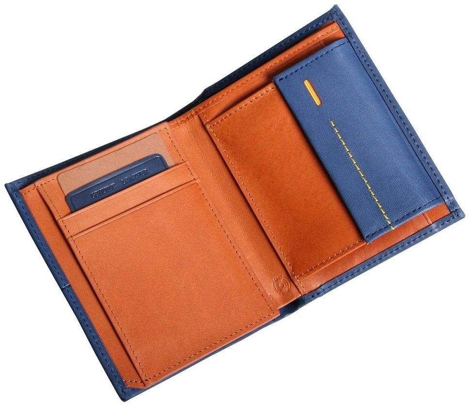 Вертикальное портмоне без застежки Beverly Hills из натуральной кожи Vip Collection 102504 modnotak фото №6