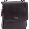 Кожаная мужская сумка черного цвета с ручкой KARYA (0795-45) - 3