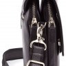 Кожаная мужская сумка черного цвета с ручкой KARYA (0795-45) - 2