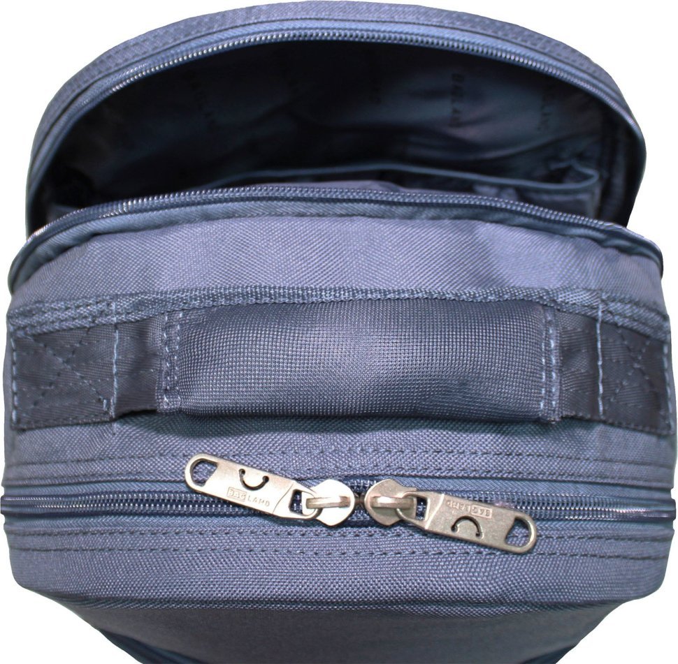 Темно-серый мужской текстильный рюкзак на два отделения Bagland UltraMax (52704)